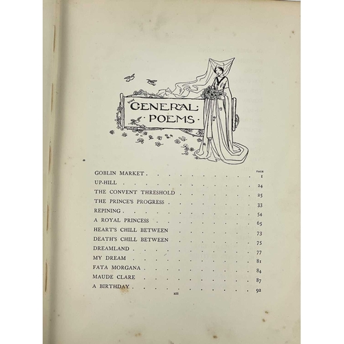 293 - Florence Harrison Illustrations Christina Rosetti Poems Original ivory cloth with ornate gilt decora... 