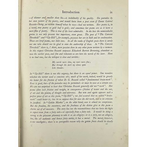 293 - Florence Harrison Illustrations Christina Rosetti Poems Original ivory cloth with ornate gilt decora... 