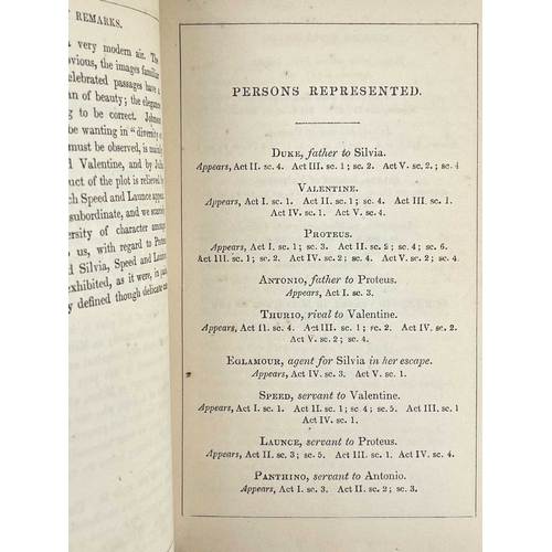 302 - The Works of William Shakspere Knights Cabinet Edition Twelve volumes bound in six, uniform half cal... 