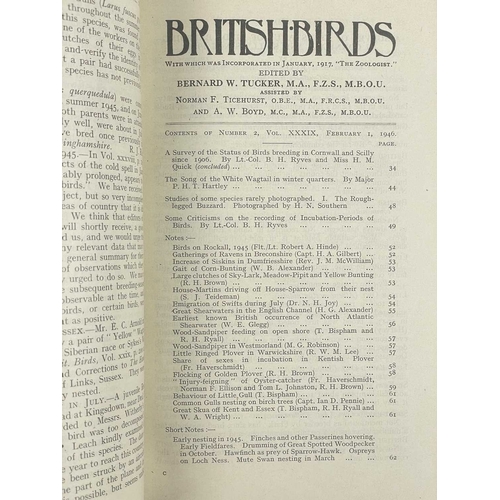 313 - (Ornithology) H. F. & G. Witherby publishers British Birds. An Illustrated Magazine Devoted to the B... 