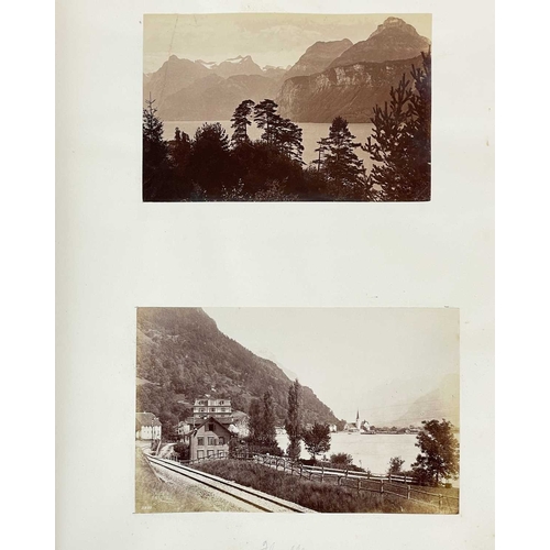 337 - (Early Photography) Seventy three ambrotype photographs Housed in a contemporary album of half green... 