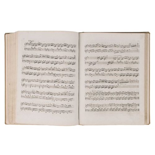 346 - (Sheet Music) A sammelband of early 19th century music for the Piano Forte Folio, modern full cloth,... 