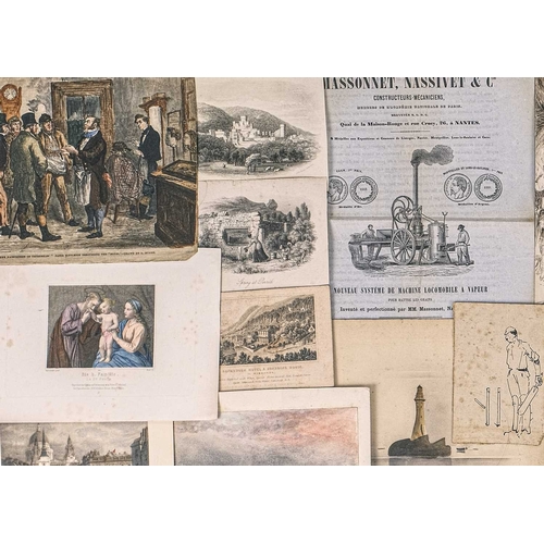 354 - Ephemera, photographs, sketches &c. &c. An early 20th century scrapbook that never was 'Massonnet, N... 