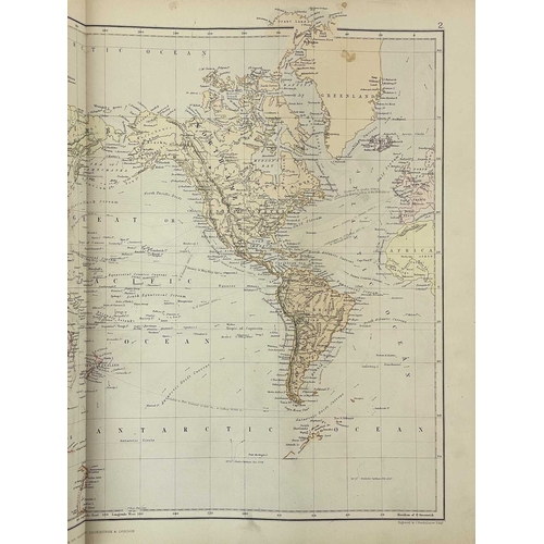 359 - Blackie & Son Publishers A Rare Salesman Sample-Comprehensive Atlas and Geography of the World, 1885... 