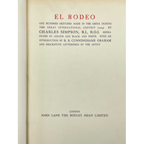 379 - Charles Simpson Fifteen works 'El Rodeo. One Hundred Sketches Made in the Arena During the Great Int... 