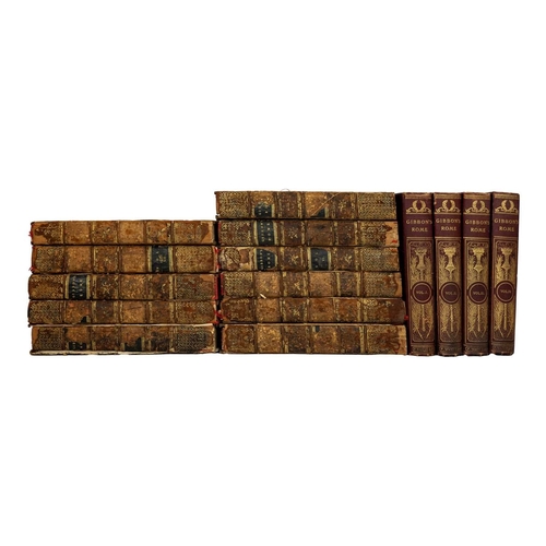 381 - Edward Gibbon The History of the Decline and Fall of the Roman Empire Eleven volumes of twelve, with... 