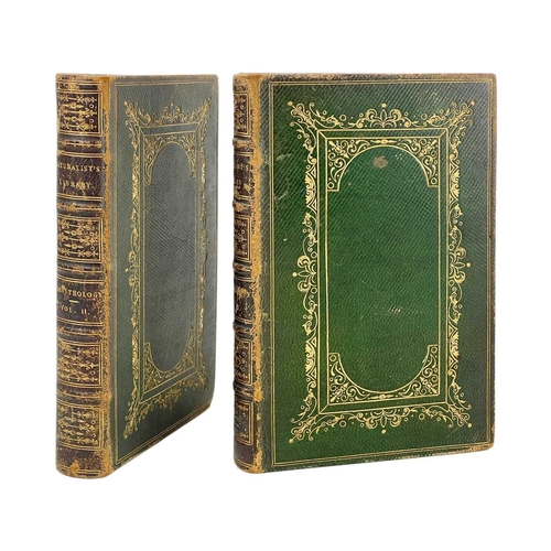 382 - (Ornithology) Naturalists Library Vols I and II, Ornithology Two volumes, full green leather with gi... 