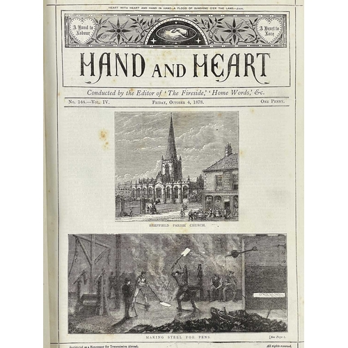 388 - (Victoriana) Charles Bullock (ed) Hand and Heart Volume IV only, near contemporary cloth library bin... 