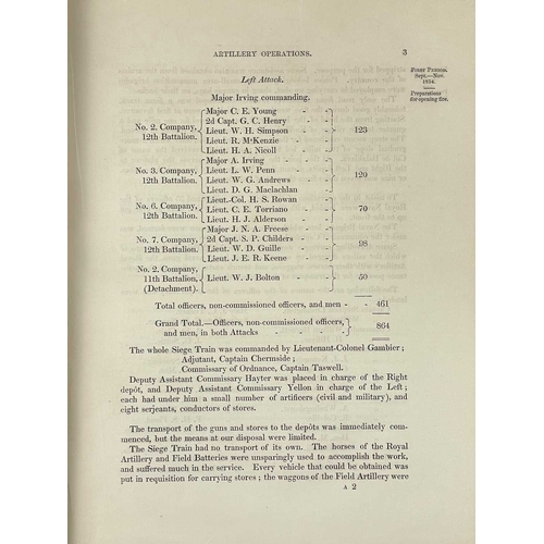 4 - H. C. Elphinstone & Harry D. Jones, W. Edmund M. Reilly Siege of Sebastopol, 1854-5, Journal of the ... 