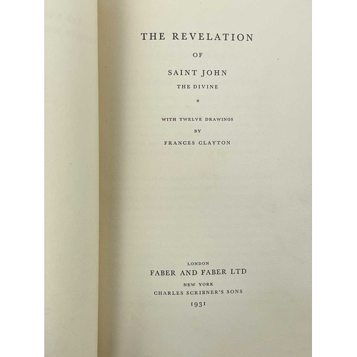 404 - (Private Press) Three good works CURWEN PRESS : THE REVELATION OF SAINT JOHN THE DIVINE By Frances C... 