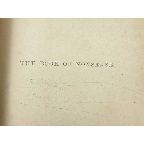 418 - Edward Lear illustrations Six works THE BOOK OF NONSENSE By Edward Lear (1903) Orig dec green cloth.... 