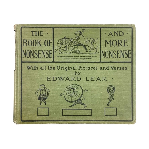 418 - Edward Lear illustrations Six works THE BOOK OF NONSENSE By Edward Lear (1903) Orig dec green cloth.... 