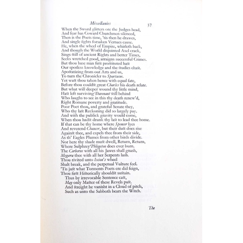 42 - (Nonesuch Press) Andrew Marvell Miscellaneous Poems Limited edition, number 427 of 850 copies on Ita... 