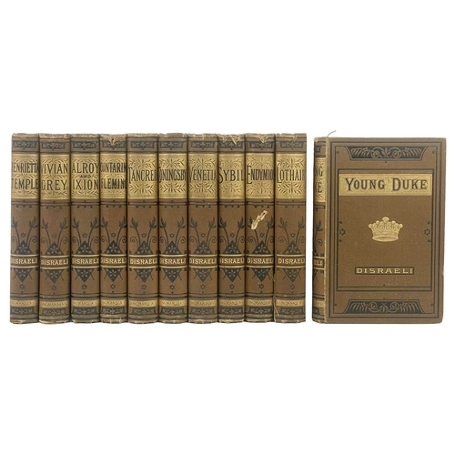 420 - (Bindings) Benjamin Disraeli Novels and Tales by the Earl of Beaconsfield Complete set of eleven mat... 