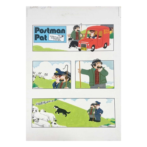 432 - (Postman Pat) Original artwork by Joan Hickson Thirty-one original artworks, primarily gouache on ca... 