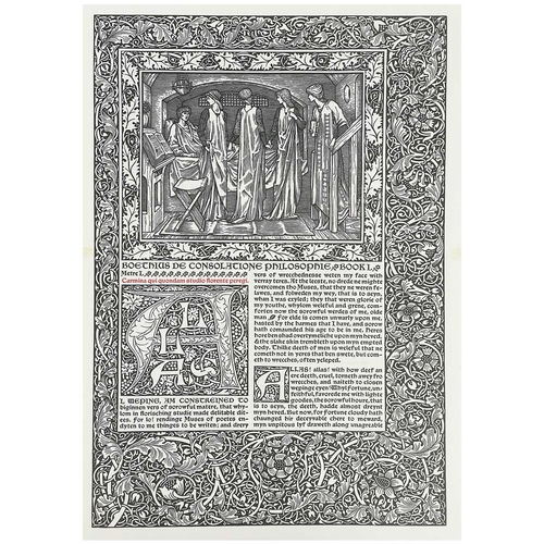 433 - [The Basilisk Press facsimile of the Kelmscott Chaucer] Ten double large format leaves Folio, all fo... 