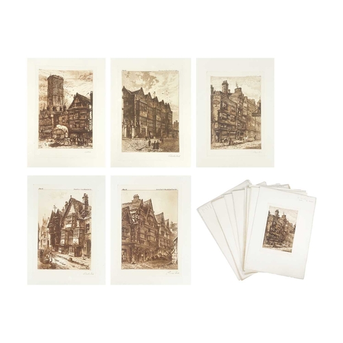 434 - Charles Bird Twenty Six plates from Picturesque Old Bristol All signed in graphite by the artist, le... 