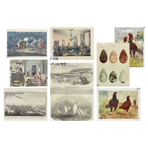 436 - A large collection of 18th and 19th century engravings Many from the Illustrated London News, Dr Syn... 