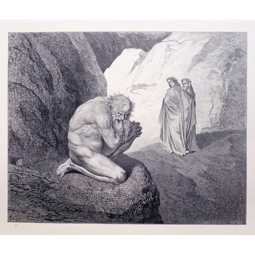 458 - (Gustave Dore and Dante) Five works Gustave Dore illustrations. 'The Vision of Hell by Dante Alighie... 