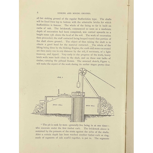 45A - (Mining) John Richardson A Treatise on Sinking and Mining Engines Original thin cloth debound, sun b... 