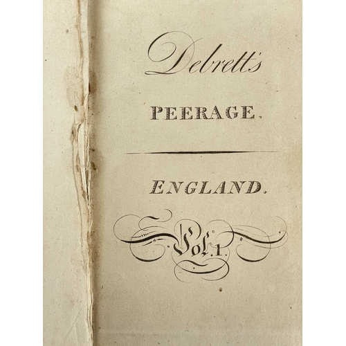 468 - (Heraldry and Peerage) Five works 'A biographical Peerage of the Empire of Great Britain: In Which A... 