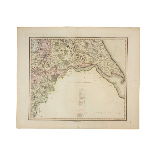 475 - A New Map Of Yorkshire Divided into Ridings & C 3rd Edition, corrected to 1818 Copper engraving with... 