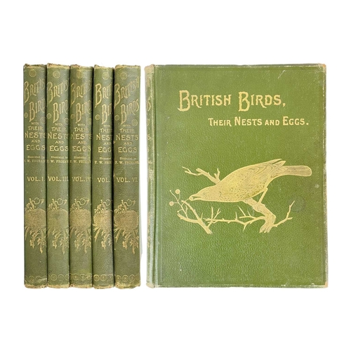 476 - (Ornithology) Arthur G. Butler et al British Birds, their Nests and Eggs Six volumes, uniform full g... 