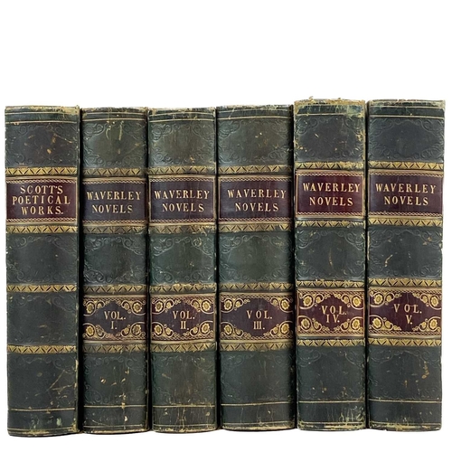 494 - Sir Walter Scott Waverley Novels and The Miscellaneous Prose Works Of Sir Walter Scott Bart. Binding... 