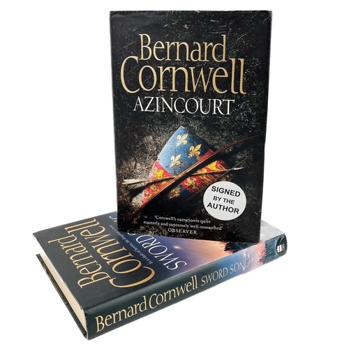 501 - CORNWELL, Bernard Two signed works Sword Song, signed, first edition, Harper Collins, 2007; Azincour... 