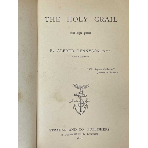 504 - (Binding) Alfred Tennyson The Holy Grail And Other Poems Full greed morocco, compartmentalized spine... 