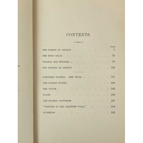 504 - (Binding) Alfred Tennyson The Holy Grail And Other Poems Full greed morocco, compartmentalized spine... 