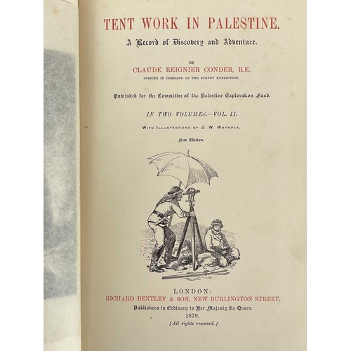 510 - (MS Mrs. Ellen Raynard) Claude Reignier Conder Tent Work in Palestine. A Record of Discovery and Adv... 