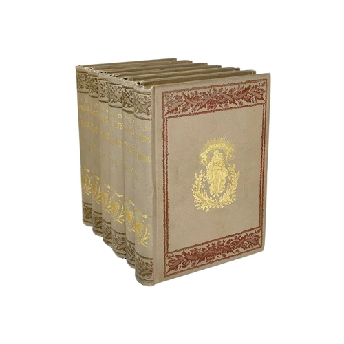 515 - BURNS, Robert The Complete Works Of Robert Burns Six volumes, uniform grey brown cloth with gilt dec... 