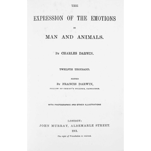 54 - Charles Darwin The Descent of Man and Selection in Relation to Sex Eighth thousand, vol I only, orig... 