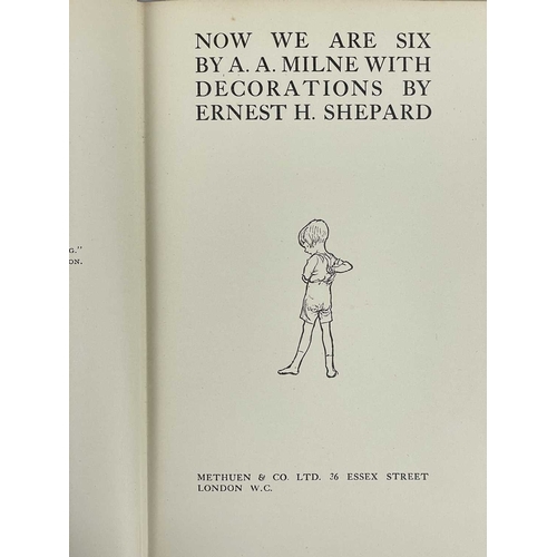 58 - A. A. Milne Now We Are Six First edition, facsimile dj, fine original cloth with gilt decorations, g... 