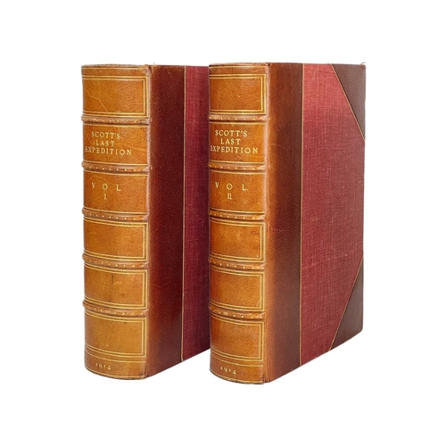 63 - (Antarctic Exploration) Leonard Huxley (ed) Scott’s Last Expedition in Two Volumes. Vol I Being Jour... 