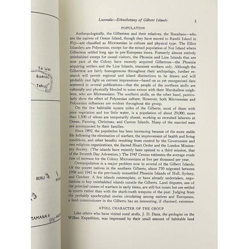 69 - (Funafuti and the Gilbert Islands) Two scarce natural history reports Frederick Chapman. 'On some Ne... 