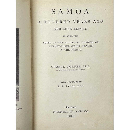 70 - (Samoa) George Turner Samoa. A Hundred Years Ago and Long Before. Together with Notes on the Cults a... 