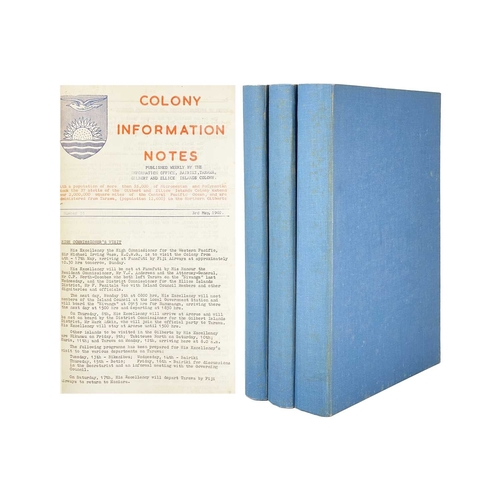 78 - (Kiribati and Tuvalu Islands; Or, Gilbert and Ellis Islands) Colony Information Notes 1968, 1969 and... 