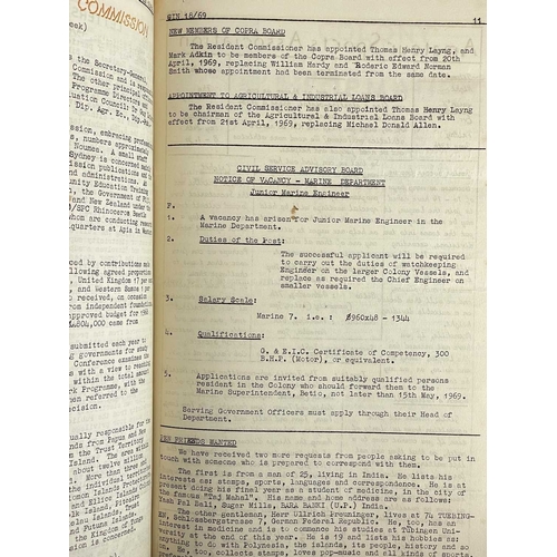 78 - (Kiribati and Tuvalu Islands; Or, Gilbert and Ellis Islands) Colony Information Notes 1968, 1969 and... 