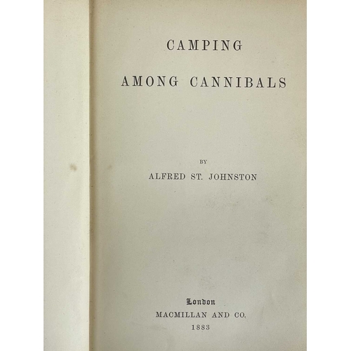 82 - (Pacific Islands) Eleven good works Alfred St. Johnston. 'Camping Among Cannibals,' first edition, o... 