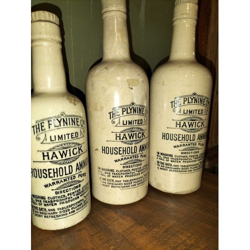 152 - ± Clemence's Ironmongers Ammonia stoneware bottles Four Ammonia bottles including Inman's stores Edi... 