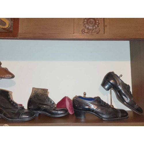 178 - ± Public Benefit Boot Company Clogs shoes and boots Seven pairs of Victorian and later clogs, shoes ... 