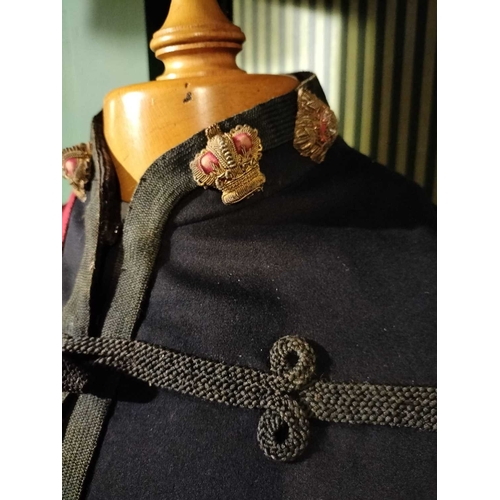 236 - ± Lewis & Bull Military Tailors Militaria 19th Century British patrol jacket and sash 69 cm height a... 