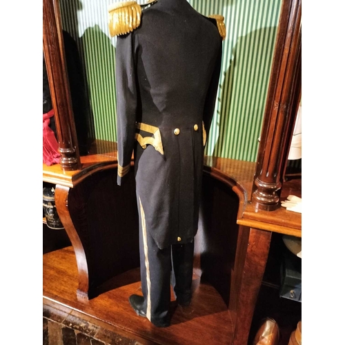 239 - ± Lewis & Bull Military Tailors Nay officers uniform A Navy Commander full dress uniform with epaule... 