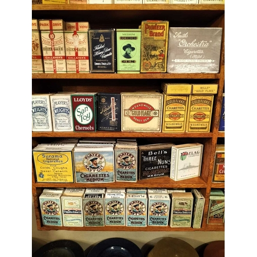 259 - ± M King Tobacconist Display Collection of Cigarette Packets etc An Impressive Display Collection of... 