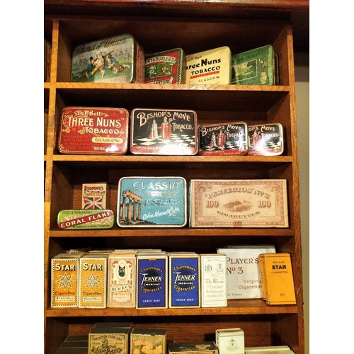 259 - ± M King Tobacconist Display Collection of Cigarette Packets etc An Impressive Display Collection of... 