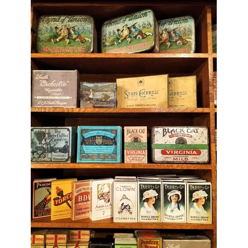 259 - ± M King Tobacconist Display Collection of Cigarette Packets etc An Impressive Display Collection of... 