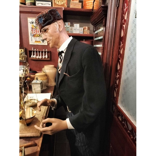 267 - ± M King Tobacconist Figure of the tobacconist Mr King A floor standing figure of the tobacconist 