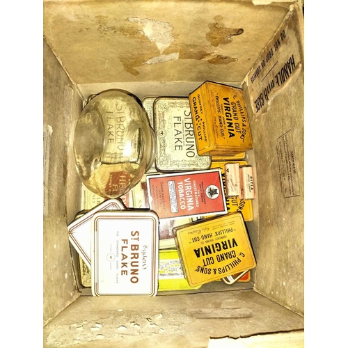 282 - ± M King Tobacconist Advertising case, cigarette boxes etc. alot Wills Gold Flake cardboard & printe... 